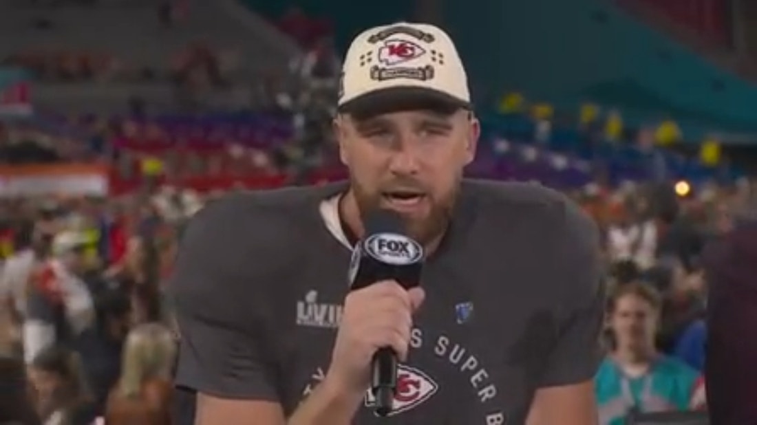 'I'm on top of the mountain top' - Chiefs' TE Travis Kelce reflects on Super Bowl LVII victory vs. Eagles