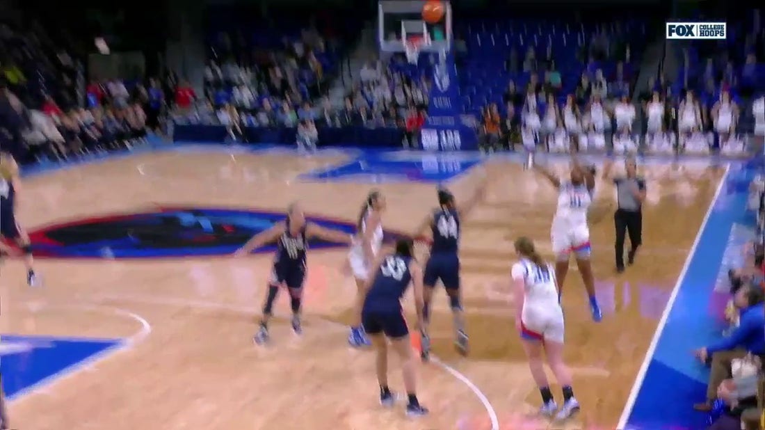 Darrione Rogers hits a DEEP three to extend DePaul's lead over No. 4 UConn