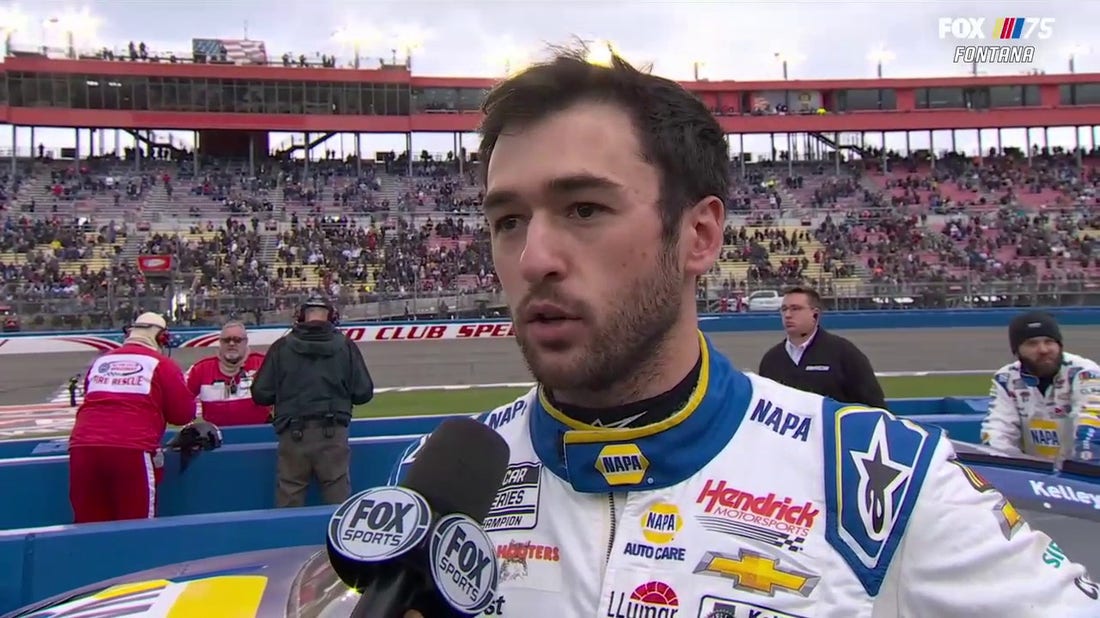Chase Elliott speaks on his second place finish at Fontana | NASCAR on FOX