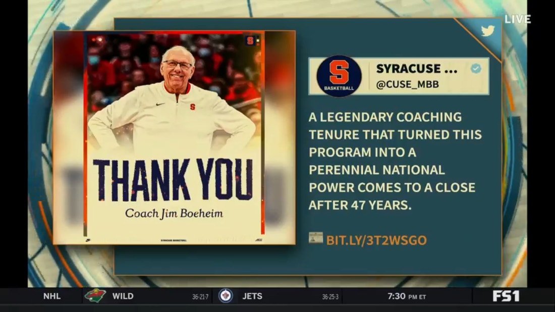 Syracuse Head Coach Jim Boeheim steps down after 47 years with the program