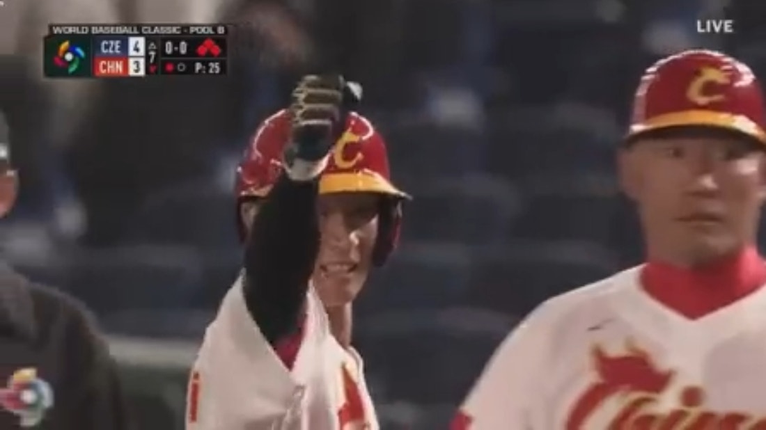 China scores four runs in the seventh inning to take the lead from the Czech Republic