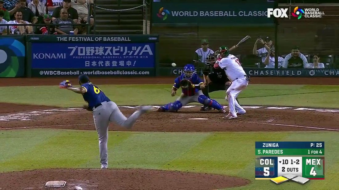 Guillermo Zuniga delivers a FILTHY pitch to seal Colombia's 5-4 victory over Mexico