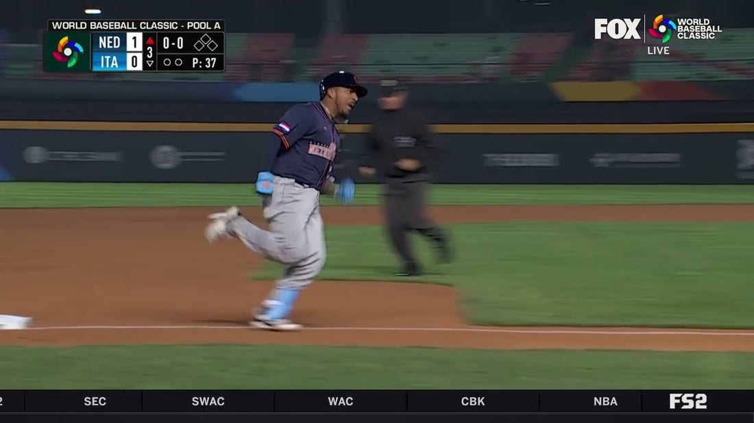 Netherlands' Xander Bogaerts makes a RIDICULOUS 360 play to seal WBC opener  victory against Cuba