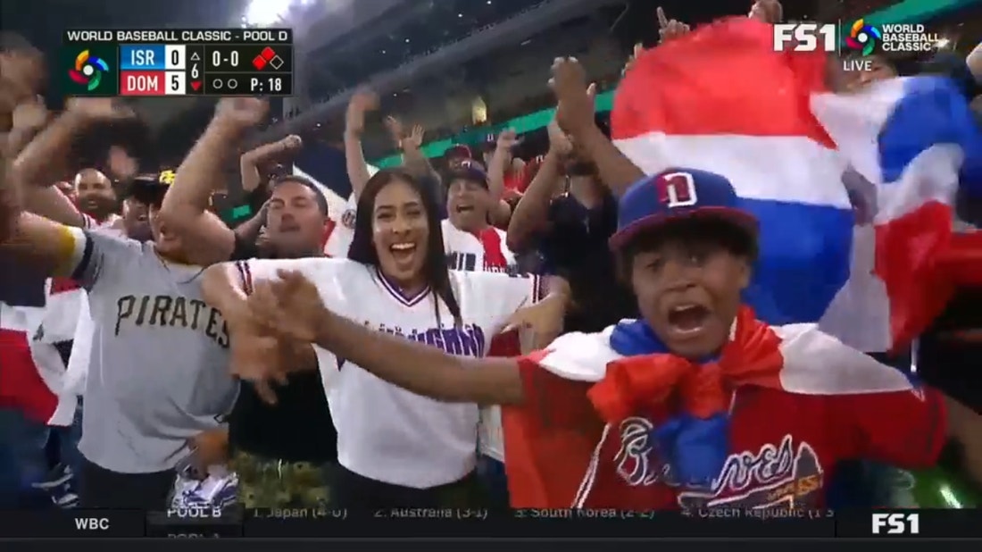 Dominican Republic takes a commanding 7-0 lead over Israel after four-run sixth inning