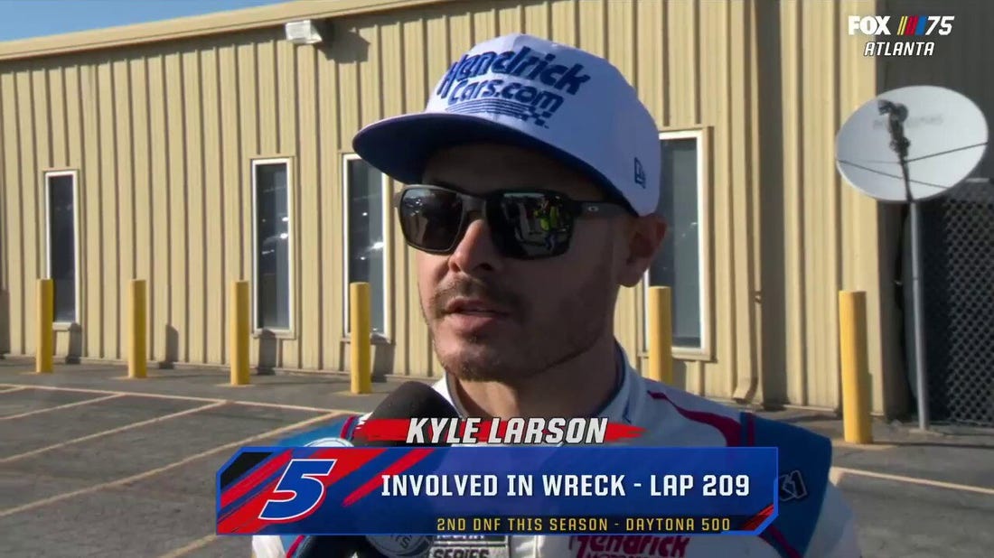 Kyle Larson discusses costly wreck during the 209th lap at the Ambetter Health 400