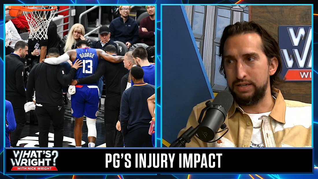 How does Paul George's injury impact Clippers playoffs hopes? Nick Wright answers | What's Wright?