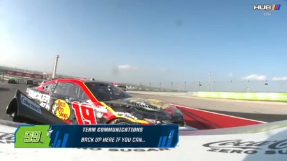 Daniel Suárez and the No. 99 team's communication during the final and cool-down laps at COTA