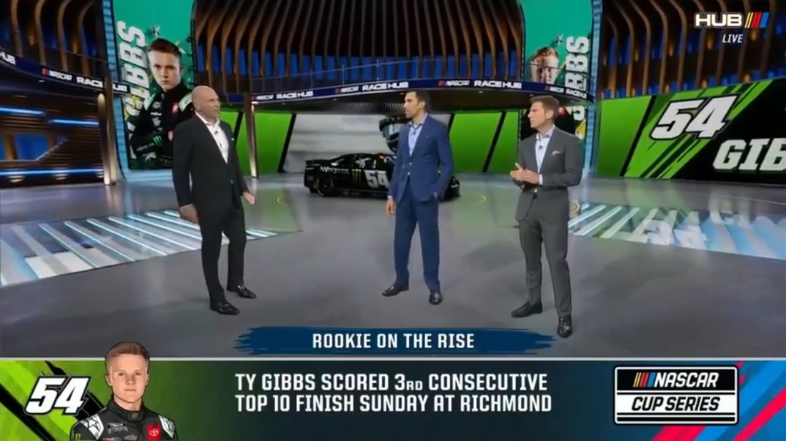 'I think he's doing a great job' — Aric Almirola on Ty Gibbs consistency so far this season | NASCAR Race Hub