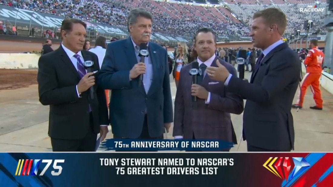 Tony Stewart is added to NASCAR's 75 greatest drivers of all time list | NASCAR RaceDay