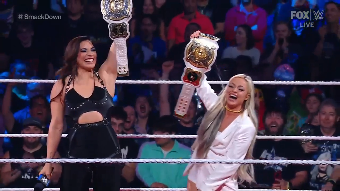 Liv Morgan and Raquel Rodriguez's Championship Celebration crashed by Deville and Green | WWE on FOX