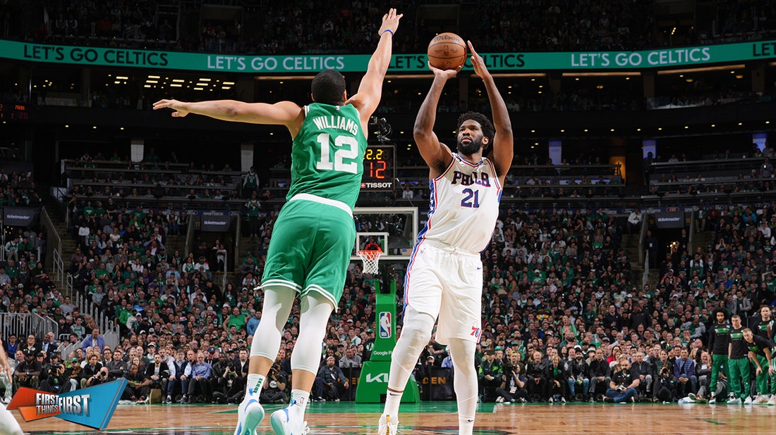 Embiid returns to Sixers lineup in Game 2 loss vs. Celtics | FIRST THINGS FIRST