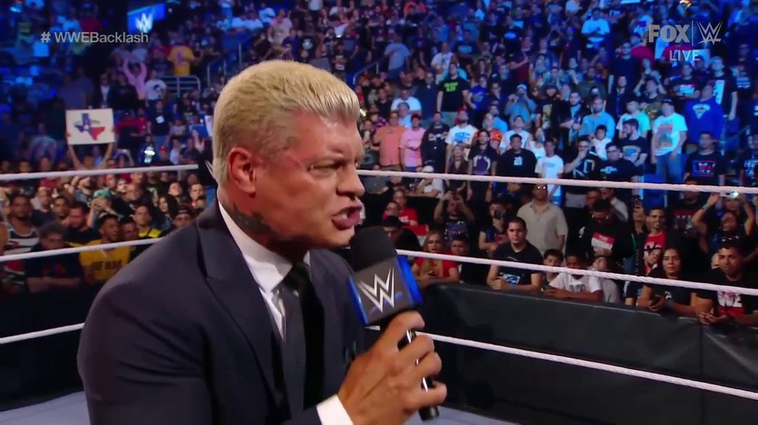 Cody Rhodes is FIRED UP during his final time on SmackDown ahead of facing Brock Lesnar at Backlash