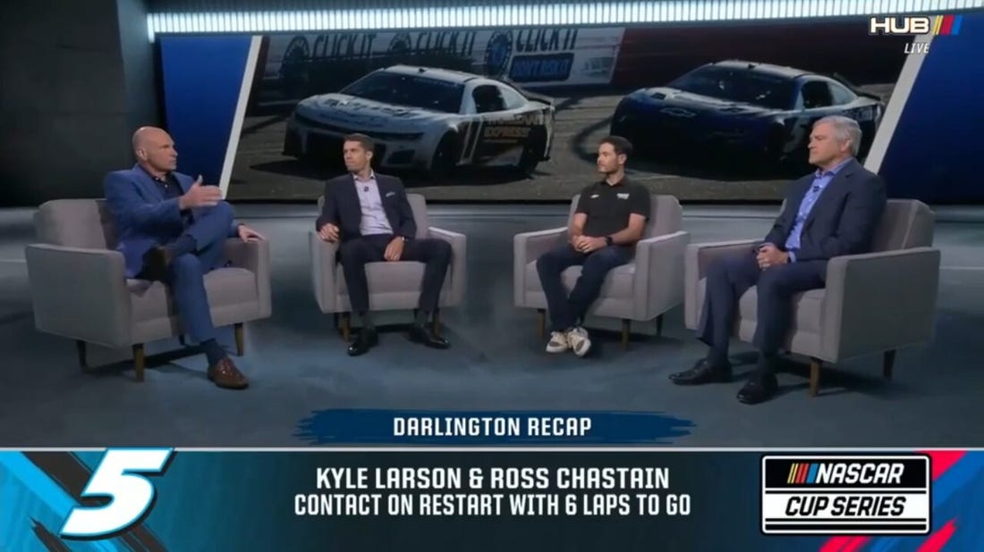 'It's Frustrating' - Kyle Larson on finishing 20th after wrecking Ross Chastain with 6 laps to go | NASCAR Race Hub