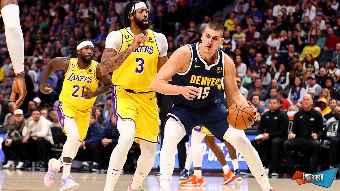 Can Anthony Davis slow down Nikola Jokic in Lakers-Nuggets series? | FIRST THINGS FIRST