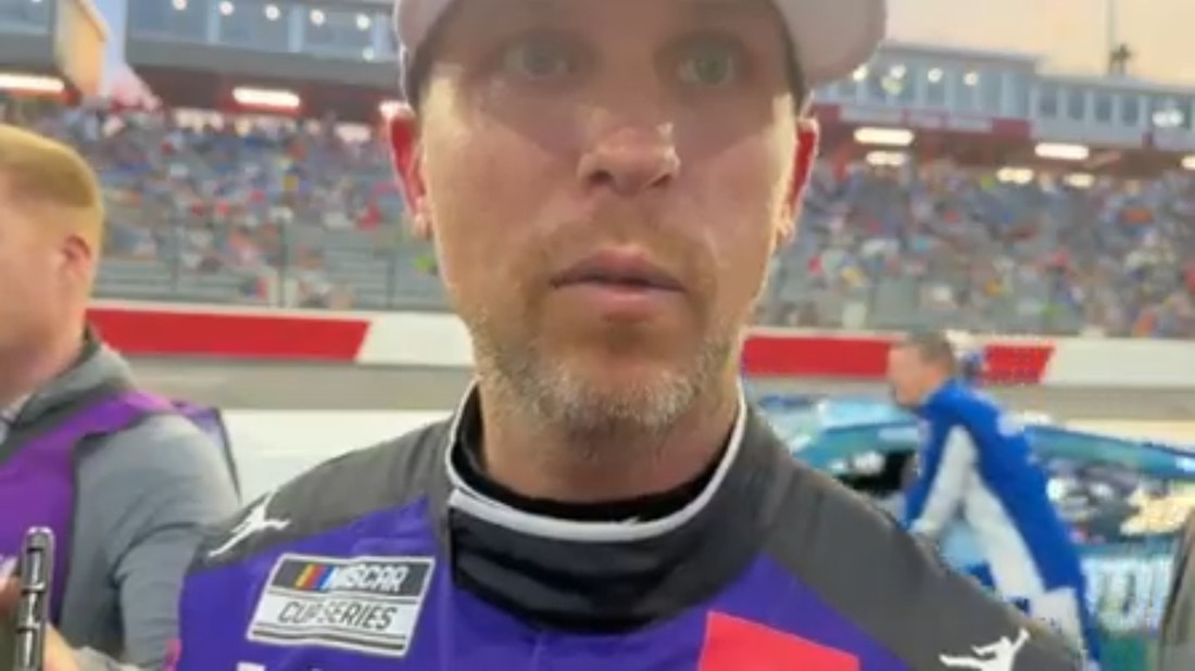 Denny Hamlin was encouraged by what he saw in the wet weather tires