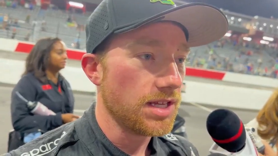 Tyler Reddick did the tire test at North Wilkesboro and explains what was different about the track tonight for the all-star race