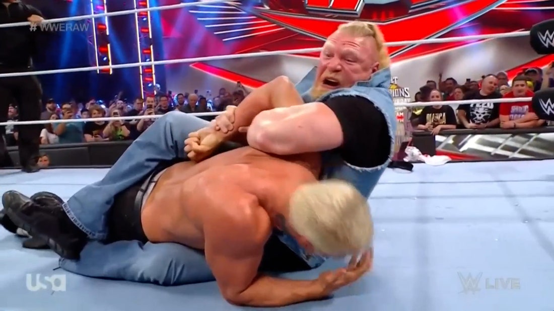 Injured Cody Rhodes steps up when Brock Lesnar issues an open challenge to replace him