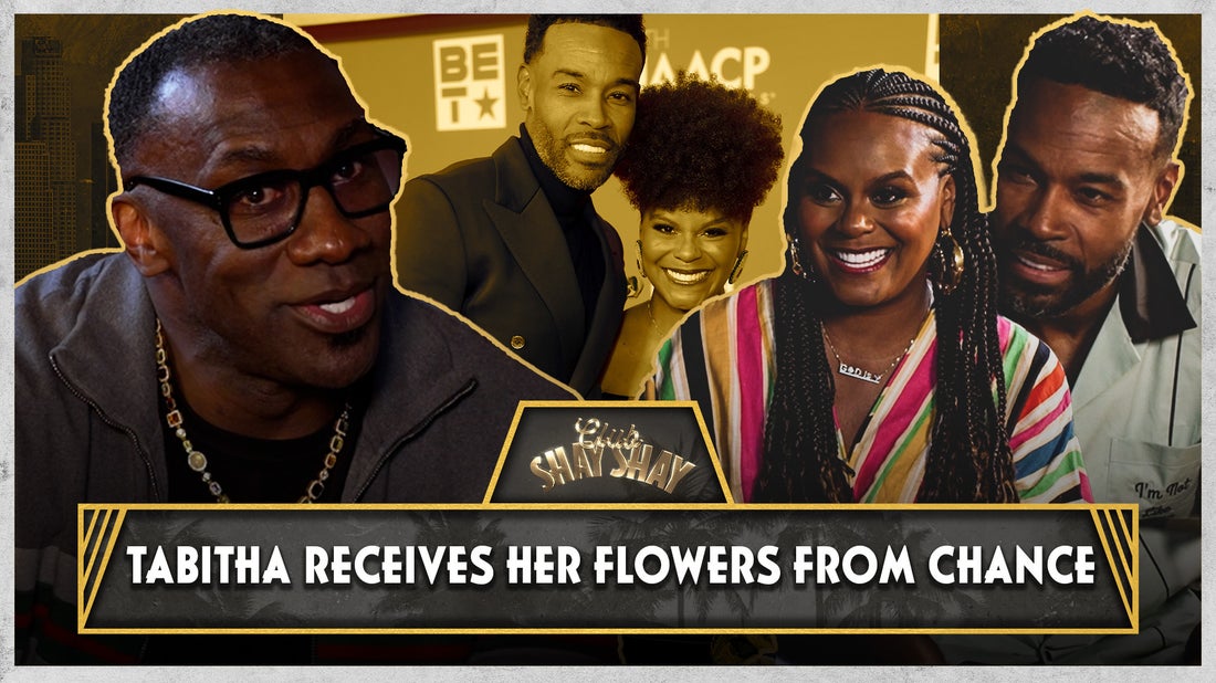 Tabitha Brown Receives Her Flowers From Husband Chance | CLUB SHAY SHAY