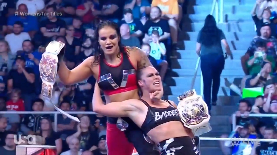 Ronda Rousey and Shayna Baszler win Women's Tag Team Championships following Night of Champions!