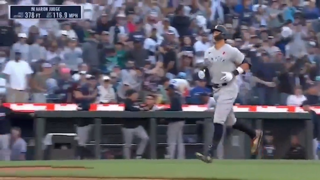 Aaron Judge absolutely crushes a two-run home run to give the Yankees the lead over the Mariners