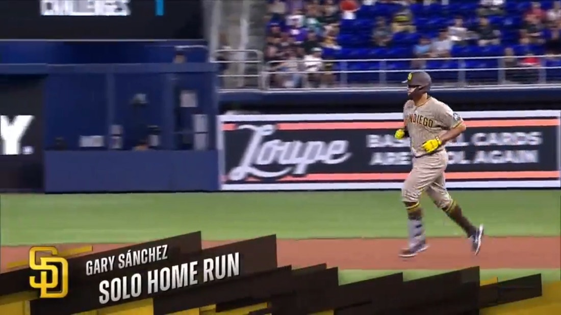 Gary Sanchez hits first home run as a Padre, takes an early lead over the Marlins