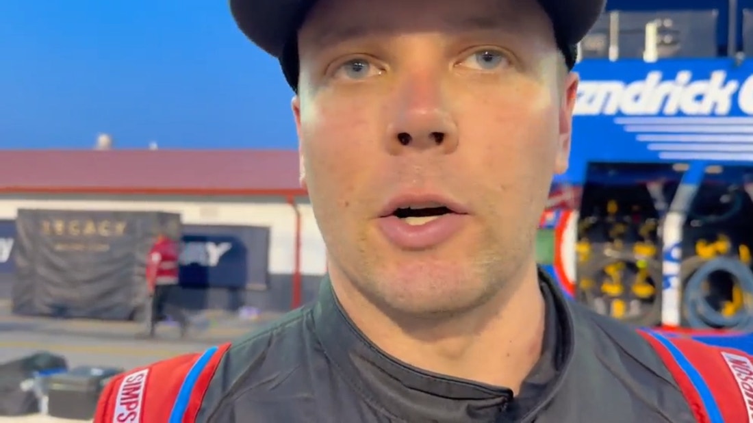 'Praying for him right now' - Erik Jones on crew member Thomas Hatcher getting hit at the Enjoy Illinois 300 | NASCAR on FOX