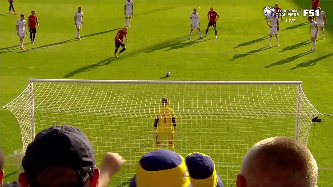 Erling Haaland converts on a clinical penalty to help Norway strike first against Scotland