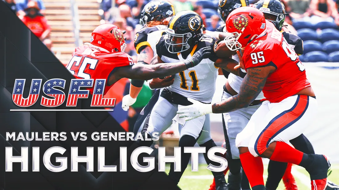 Pittsburgh Maulers vs New Jersey Generals Highlights | USFL