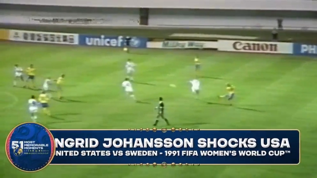 Ingrid Johansson shocks USA: No. 31 | Most Memorable Moments in Women's World Cup History
