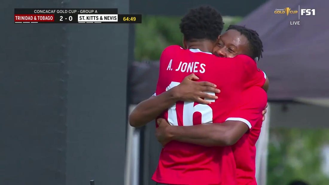 Ajani Fortune scores an outside-the-box SCREAMER as Trinidad & Tobago grabs a 2-0 lead over Saint Kitts & Nevis