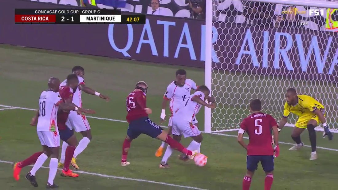 Patrick Burner's costly own goal helps Costa Rica regain the lead against Martinique