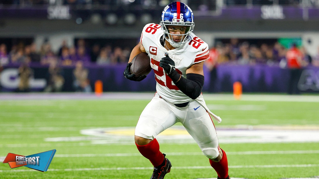 Saquon, Giants agree to 1-Yr/$11M deal; this a win or loss for Barkley? | FIRST THINGS FIRST