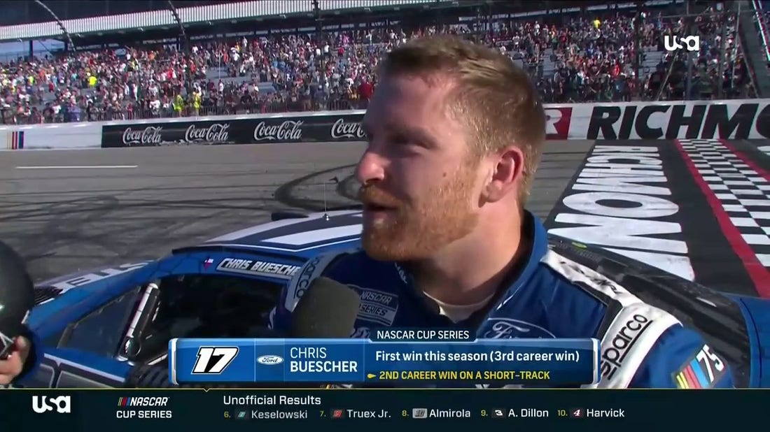 'I was really hopeful this could be the one to turn the page for us' – Chris Buescher on his win at Richmond
