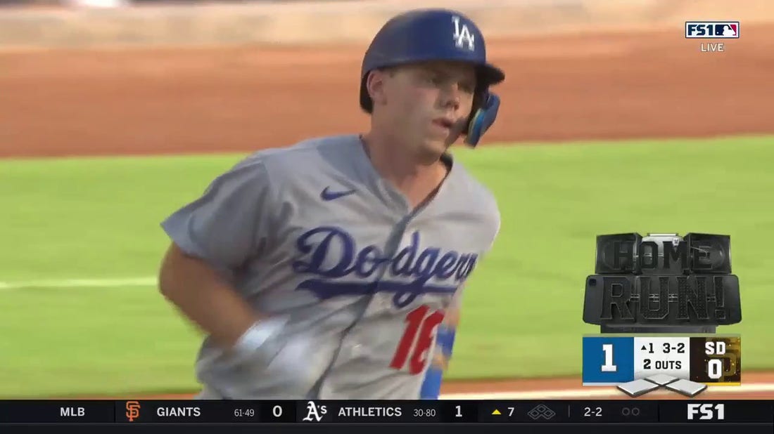 Dodgers' Will Smith crushes a solo homer off Padres' Blake Snell