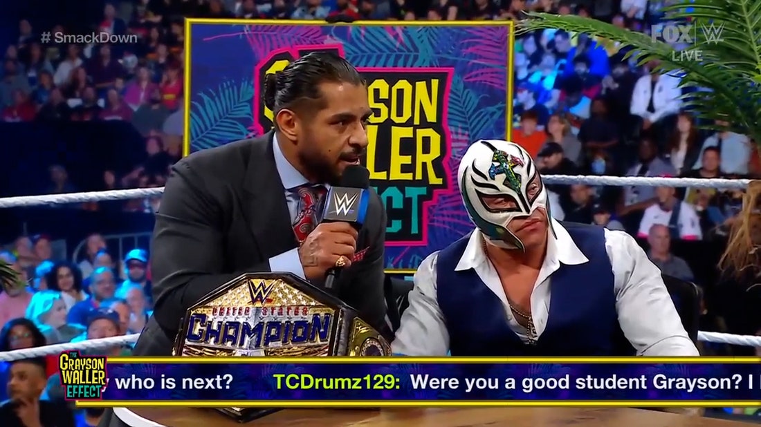 Rey Mysterio debuts his U.S. Title on The Grayson Waller Effect | WWE on FOX