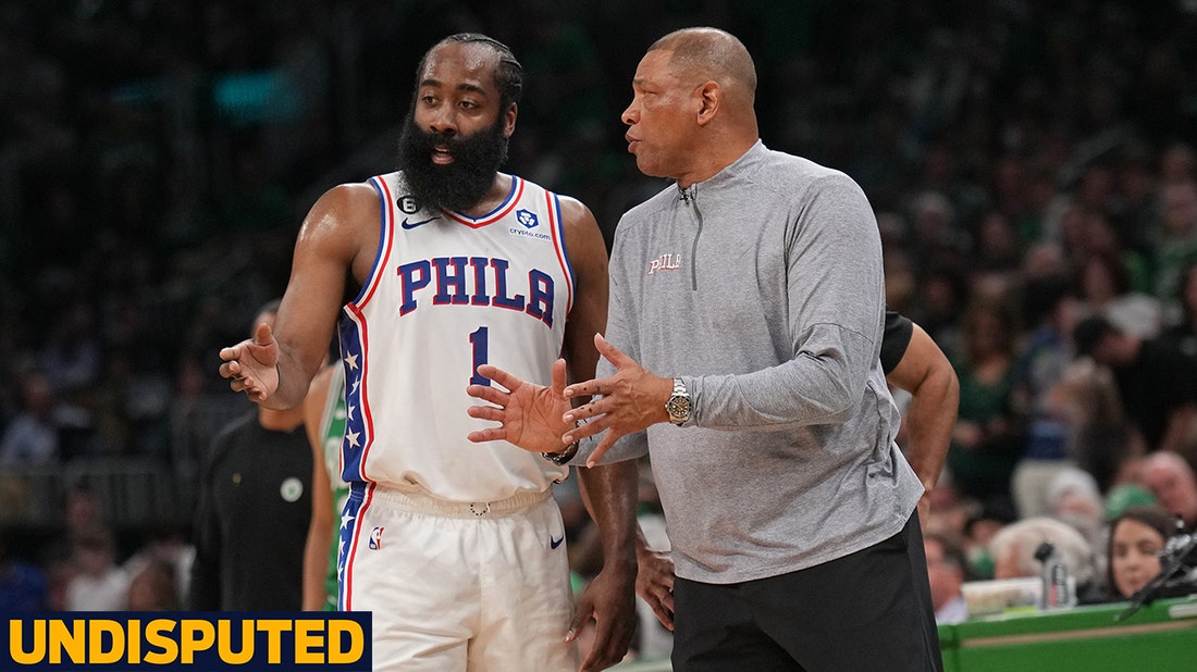 James Harden disputes report he clashed with Doc Rivers & didn't travel with 76ers | UNDISPUTED
