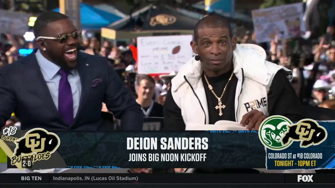Deion Sanders discusses exceeding expectations at Colorado, coaching his sons and staying focused | Big Noon Kickoff