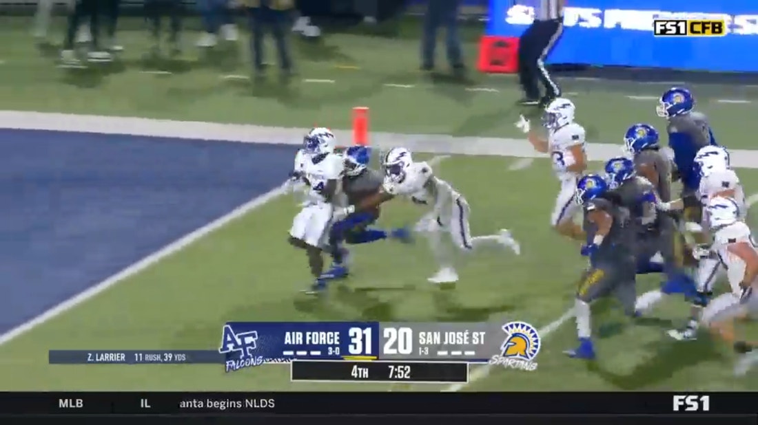 John Lee Eldridge POWERS his way to the end zone for a 34-yard TD extending Air Force's lead against San Jose State