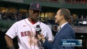 Red Sox's Jeter Downs talks first MLB hit, Derek Jeter, and more | MLB on FOX