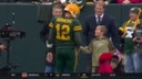 Son of FOX NFL analyst Greg Olsen, T.J., meets Packers' QB Aaron Rodgers