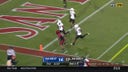 Aztecs' Jalen Mayden hits Mekhi Shaw on the crossing route for the touchdown