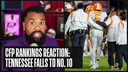 CFP Rankings Reaction: Tennessee falls to No. 10 after Hendon Hooker injury | Number One CFB Show