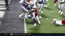 Kansas State Wildcats' Malik Knowles rushes five yards for the Wildcats' touchdown