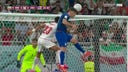 Christian Pulisic’s header is stopped by goalkeeper as the United States and Iran are tied at 0-0 | 2022 FIFA World Cup