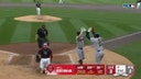 Guardians' Will Brennan sends a go-ahead two-run shot to right field vs. the Twins
