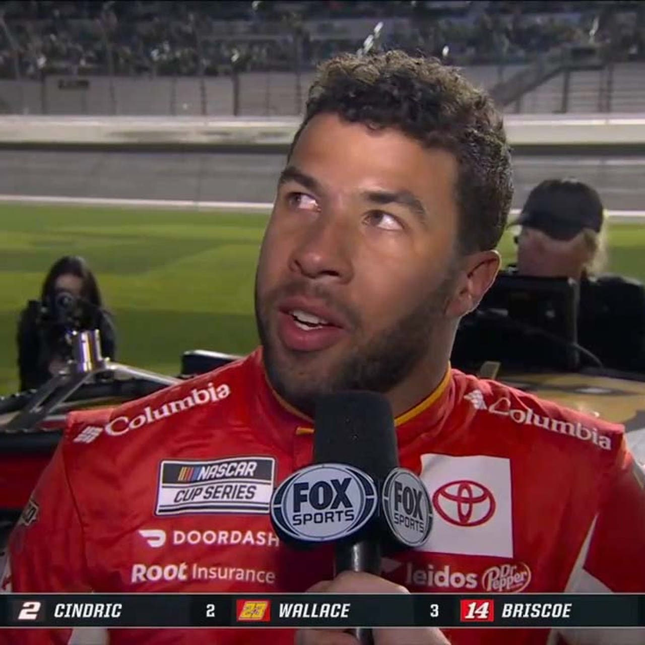Bubba Wallace on finishing second in
