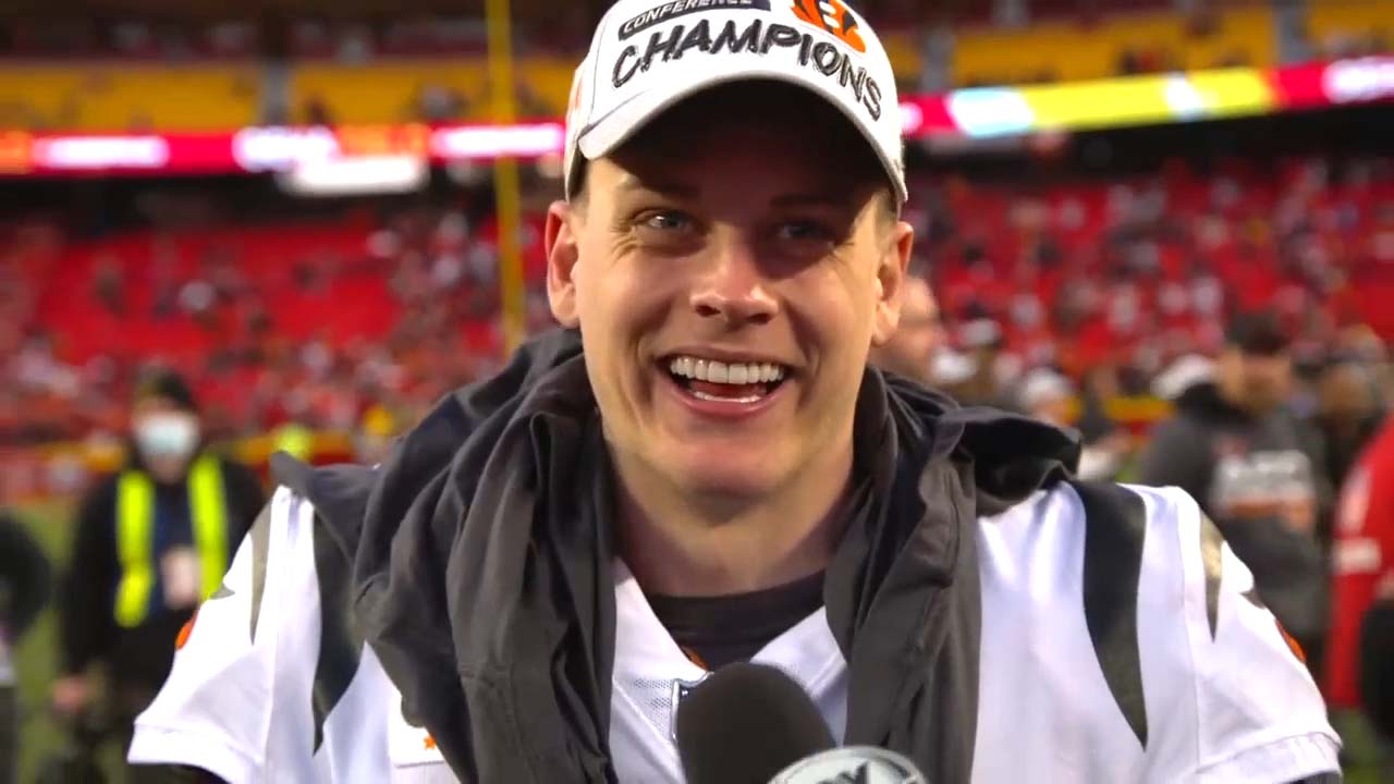 'Everyone worked so hard for this moment' — Joe Burrow speaks on the Bengals advancing to the Super Bowl