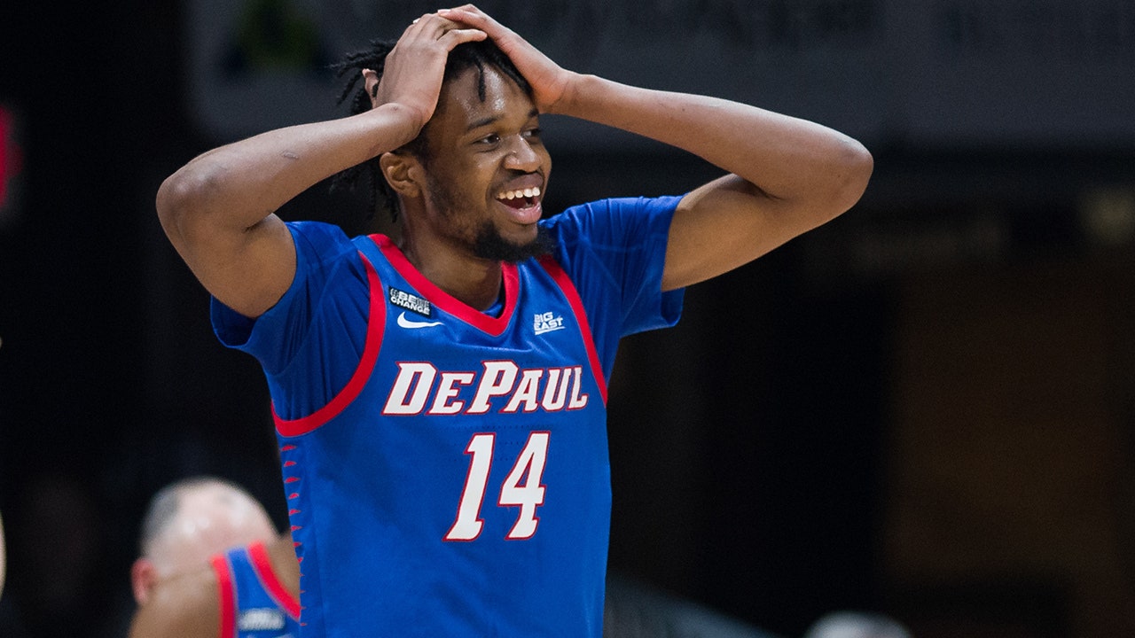 DePaul's Nick Ongenda slashes toward the rim, throws down MONSTER slam