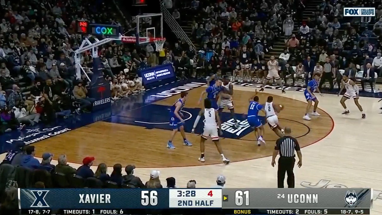 R.J. Cole drains a CLUTCH floater to help UConn past Xavier, 71-62