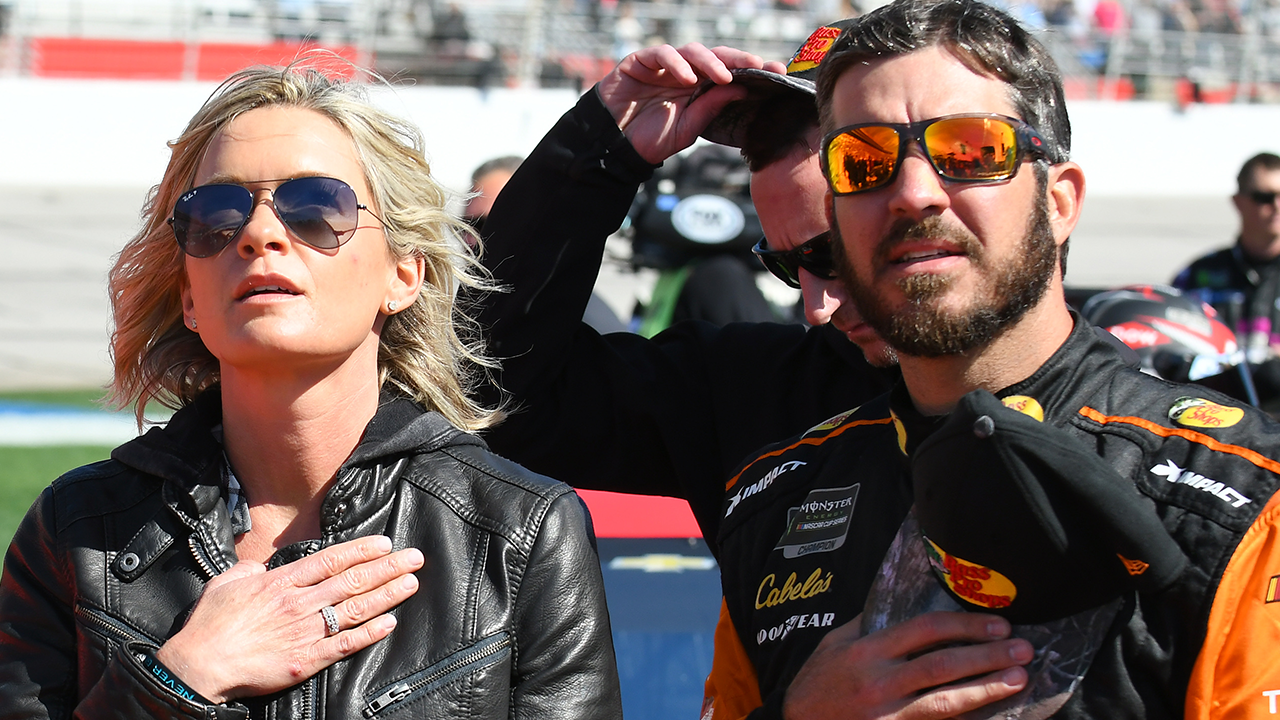 Martin Truex Jr. and Sherry Pollex on 